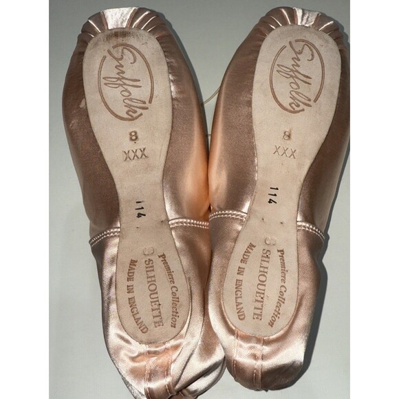 Suffolk Silhouette Pointe Ballet Shoes NEW 8 XXX Standard England Women’s US 10 - Picture 7 of 11